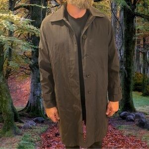 ▶️ London Fog ◀️  Men’s Black Jacket Trench Hooded